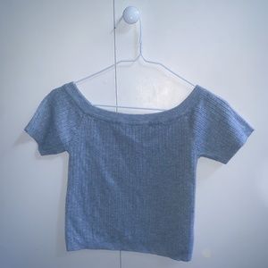 forever 21 gray cropped shirt